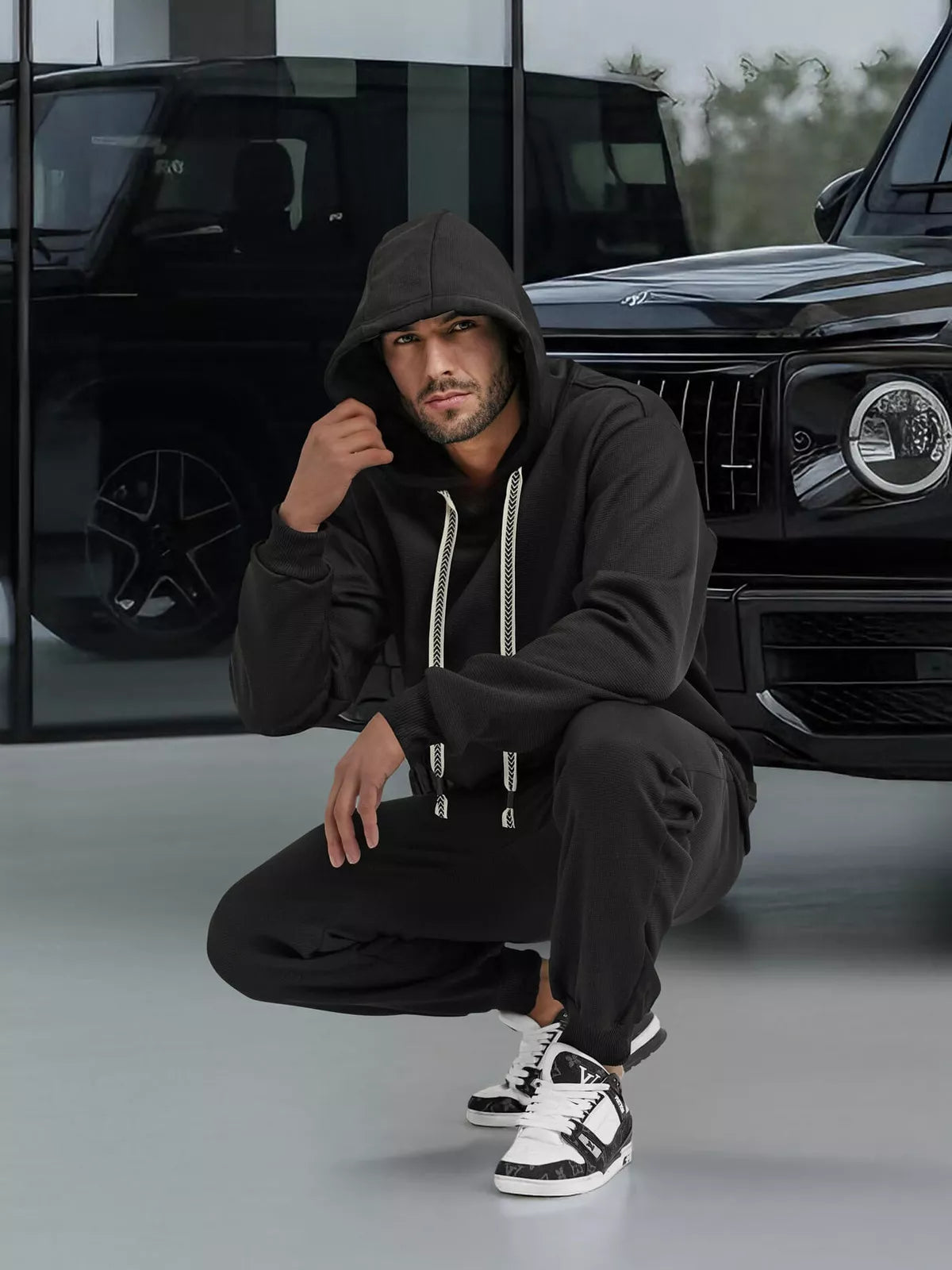 Vyriškas juodas komplektas Ulan