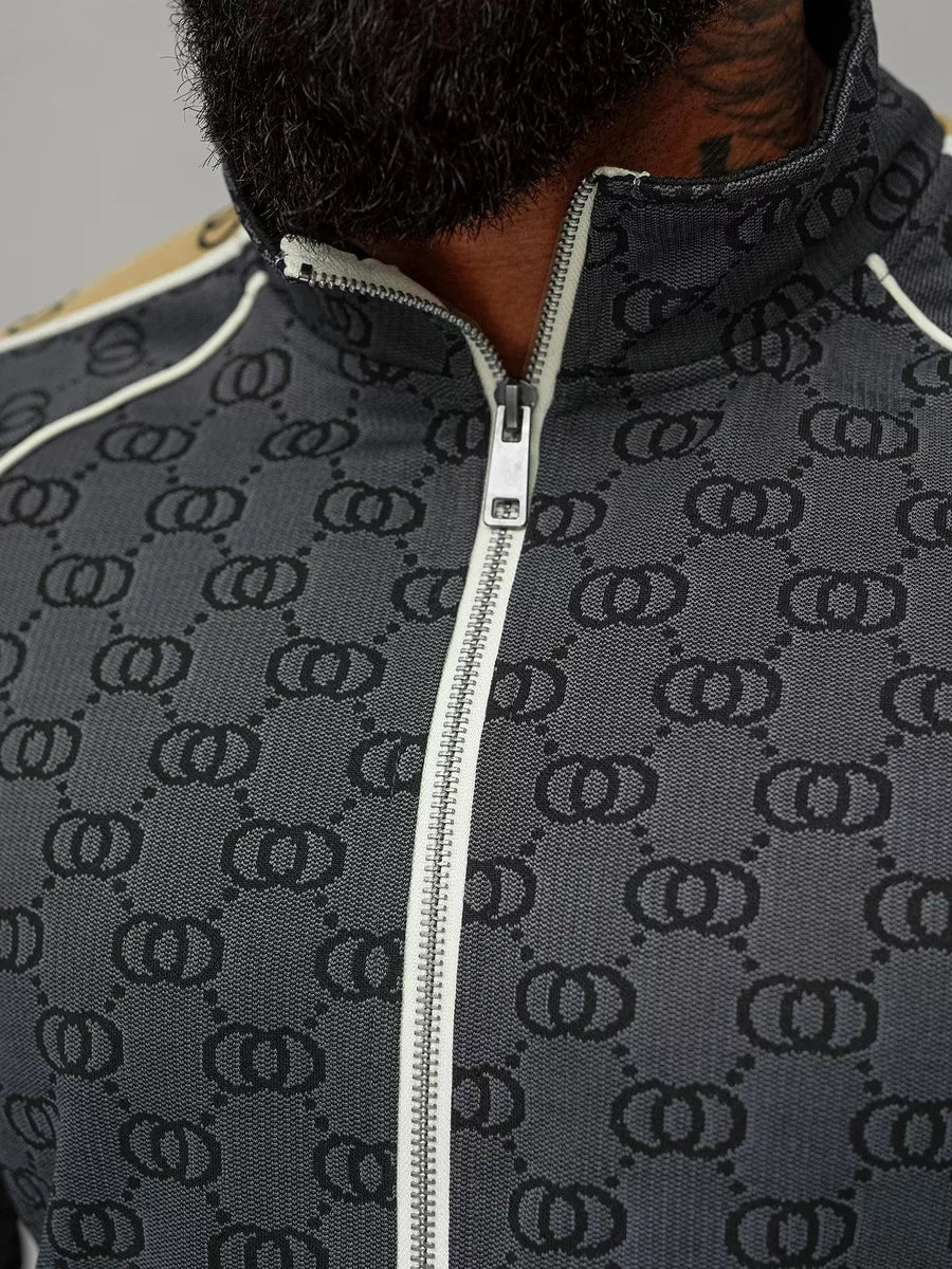 Vyriškas juodas sportinio kostiumo komplektas Design