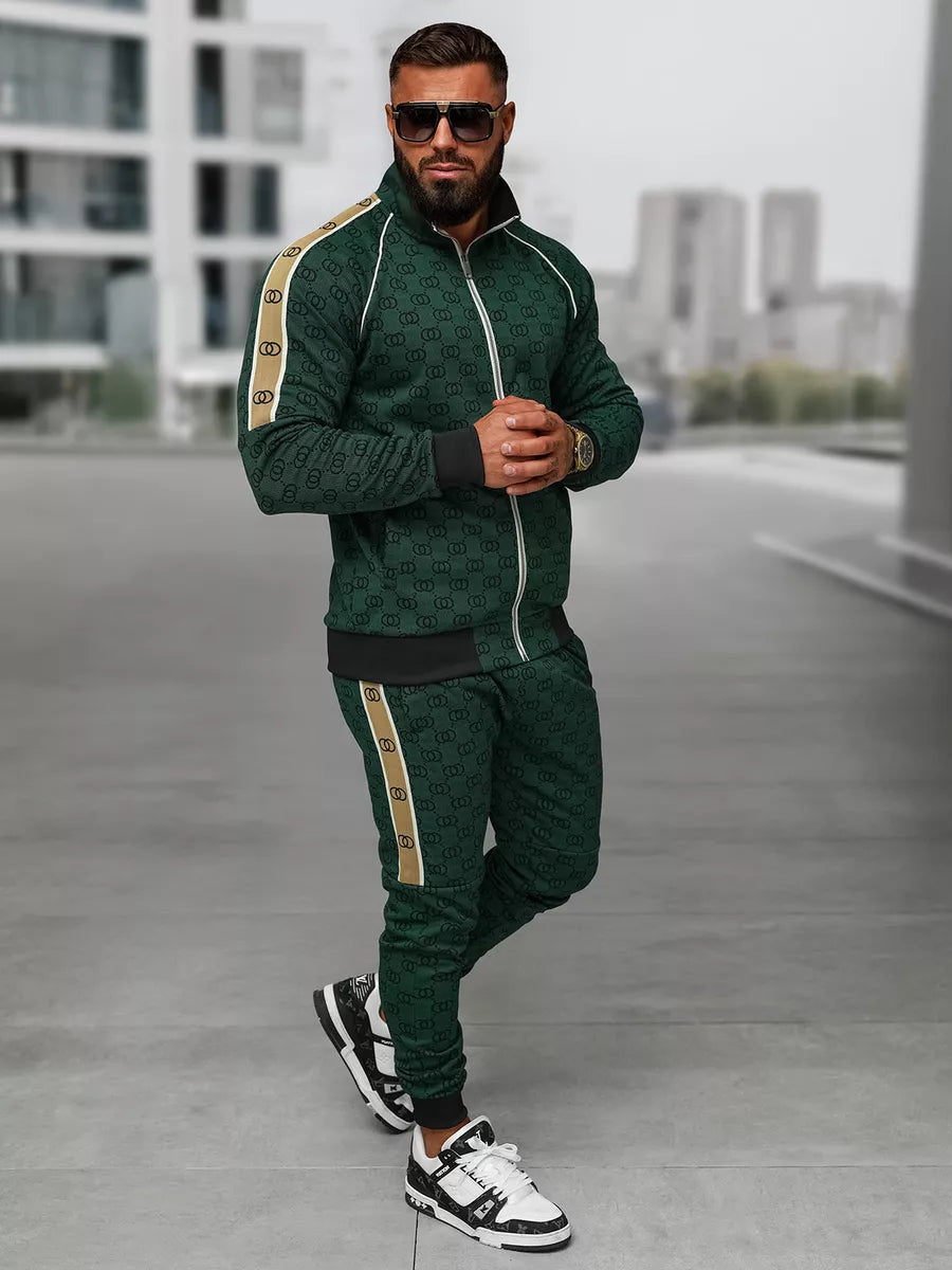 Vyriškas žalias sportinio kostiumo komplektas Design