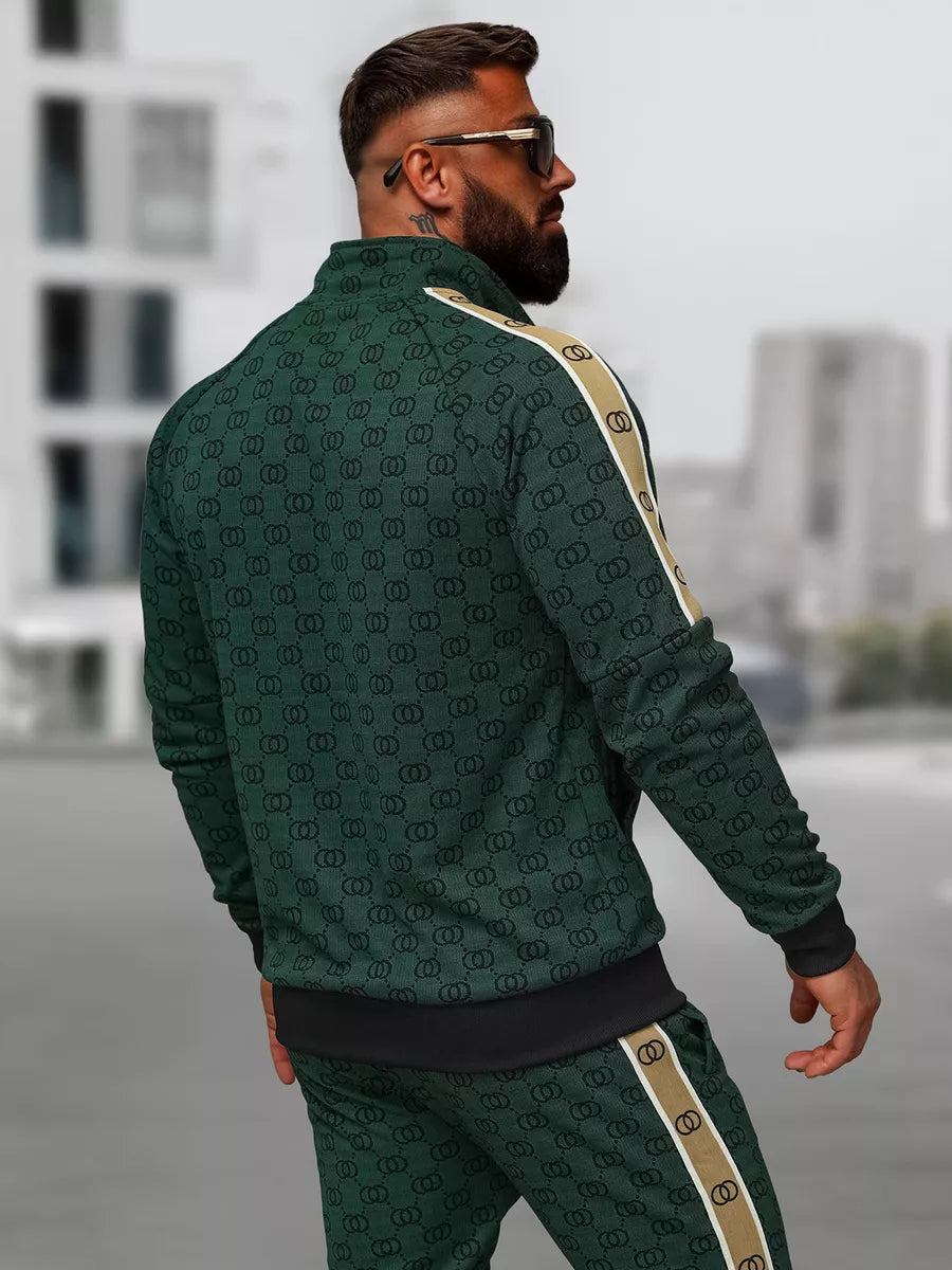 Vyriškas žalias sportinio kostiumo komplektas Design