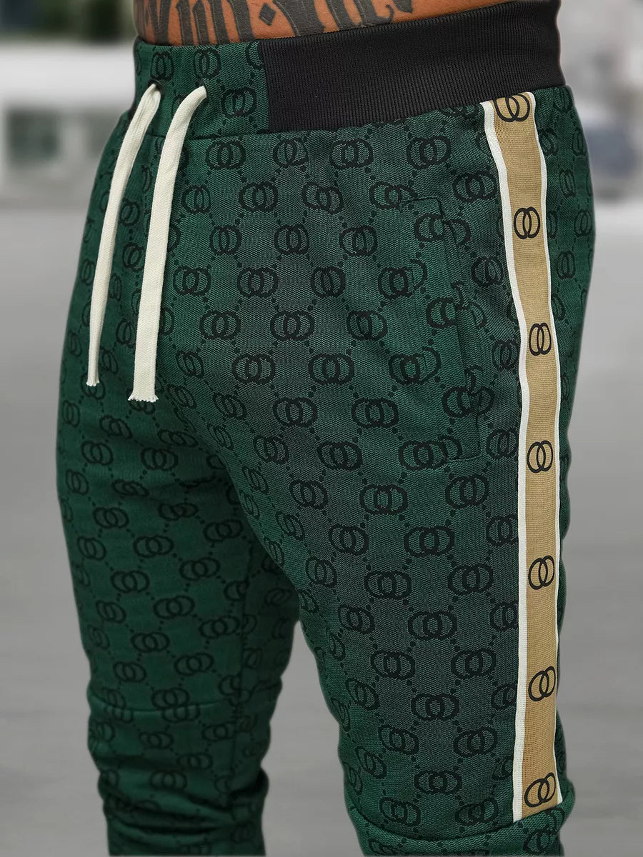 Vyriškas žalias sportinio kostiumo komplektas Design