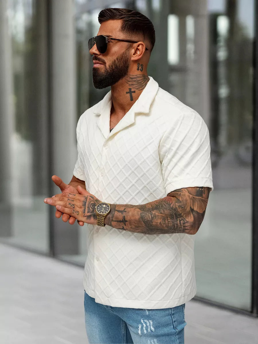 Vyriški trumparankoviai balti marškinėliai Fargo