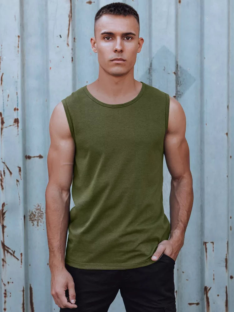 Vyriški chaki spalvos marškinėliai Lock