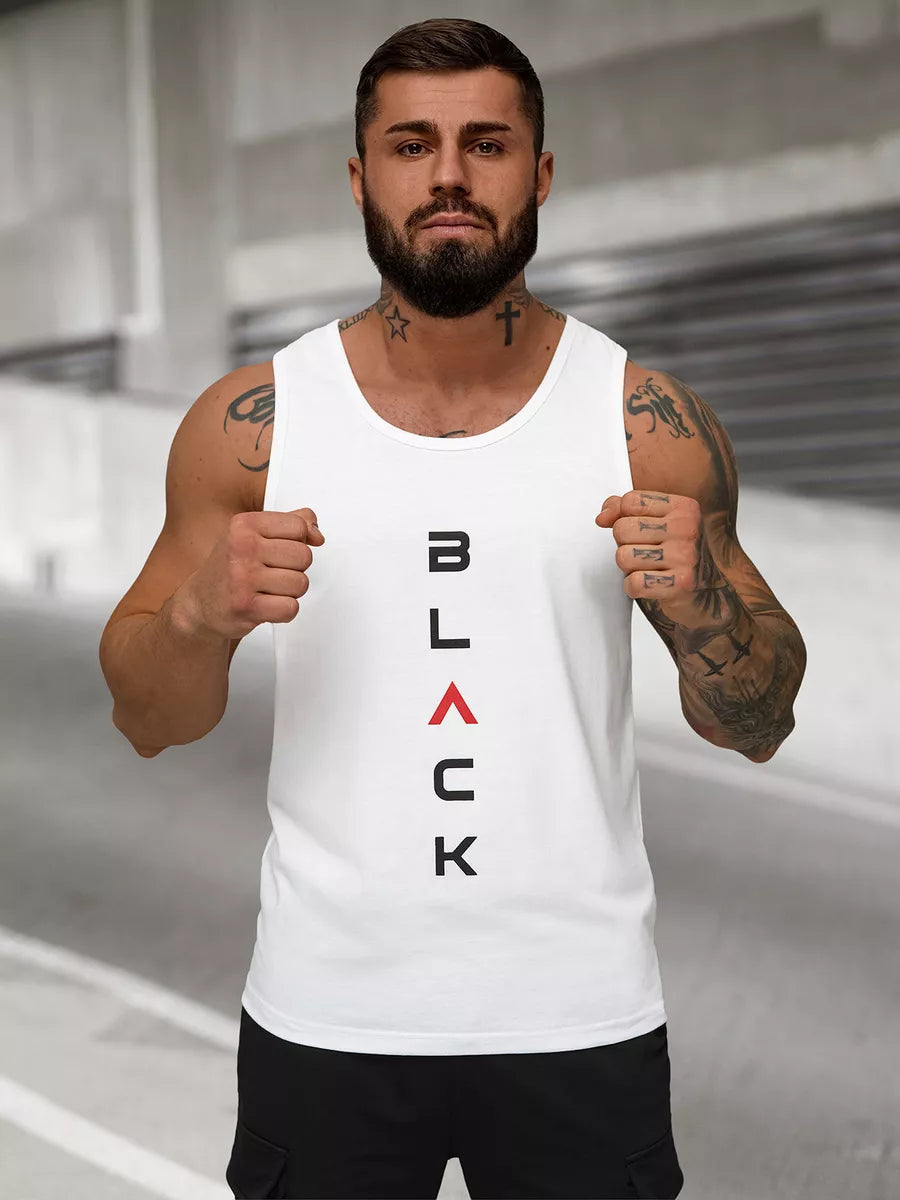 Vyriški balti berankoviai marškinėliai Back