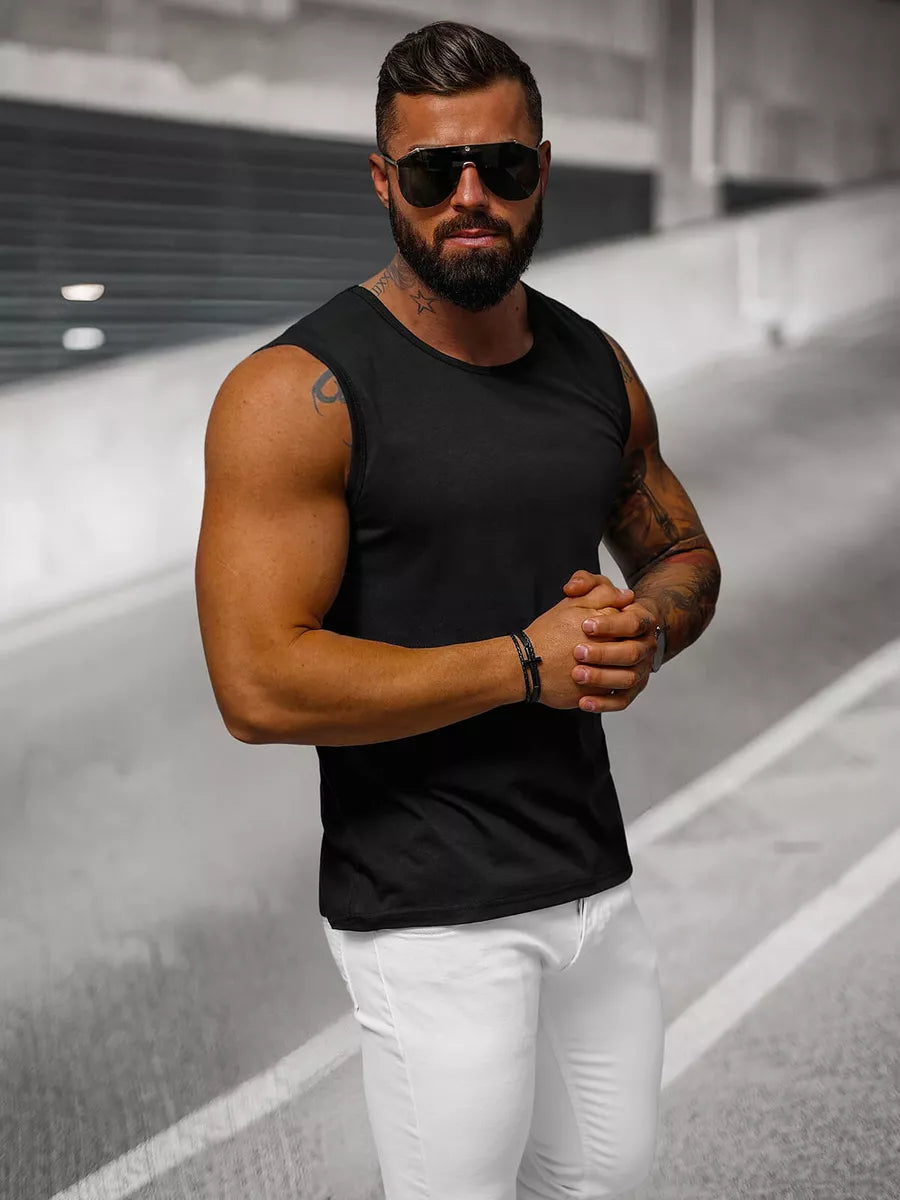 Berankoviai juodi vyriški marškinėliai Look