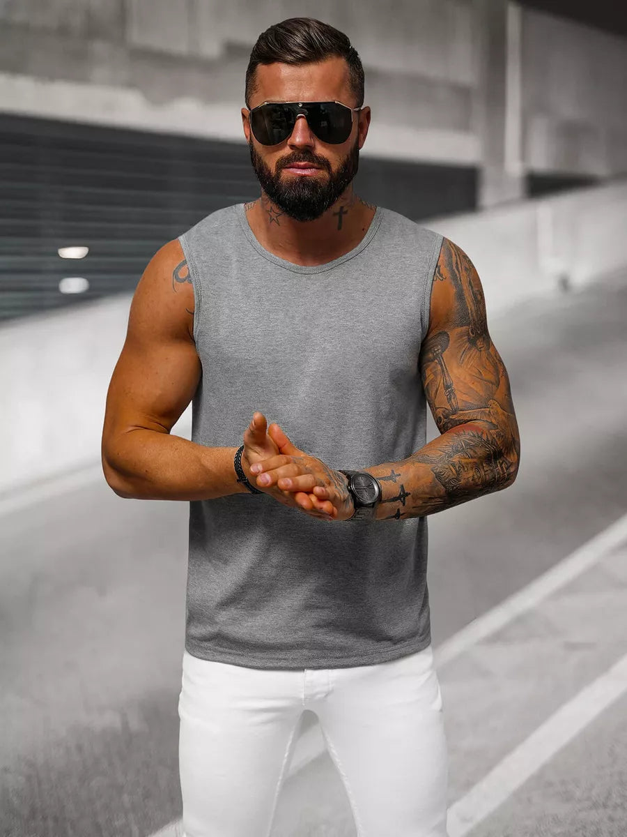 Berankoviai tamsiai pilki vyriški marškinėliai Look