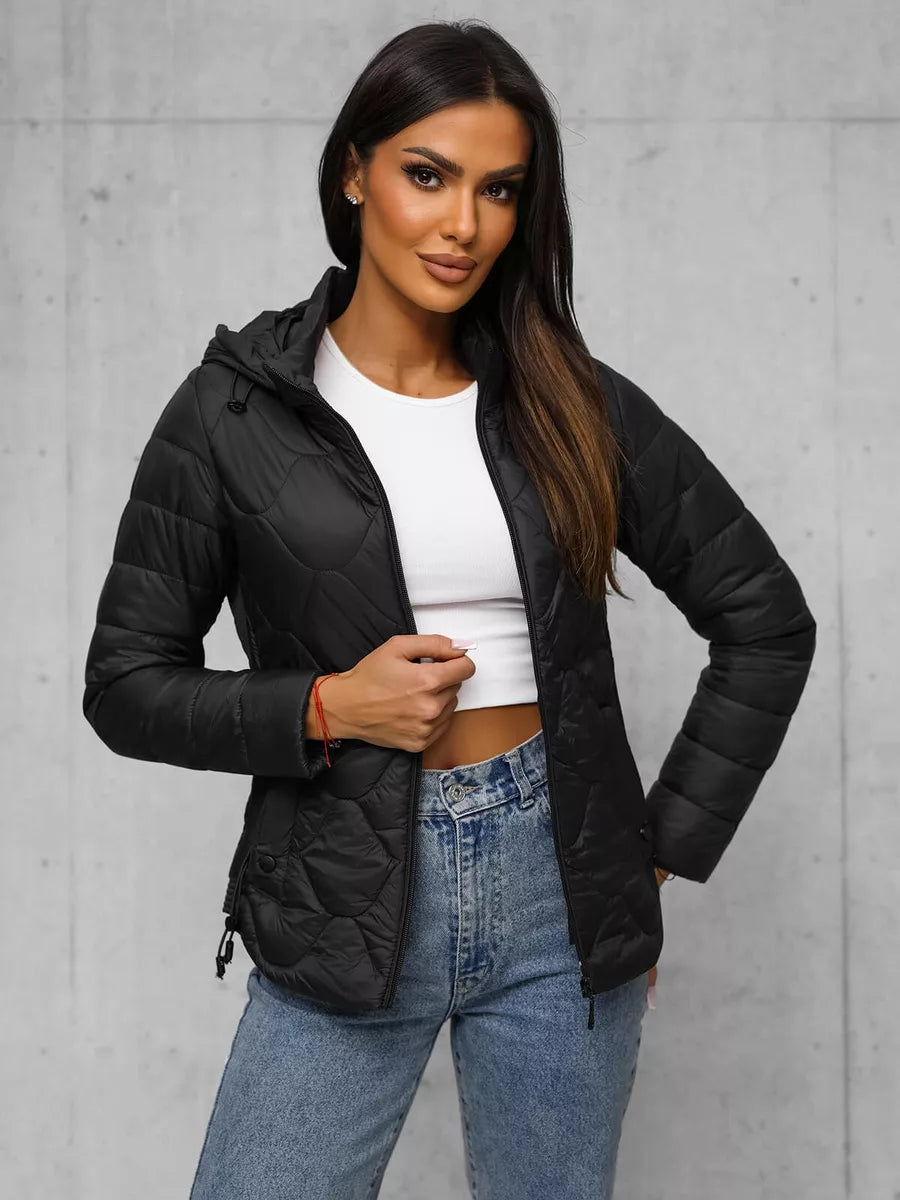 Juoda moteriška striukė Romin