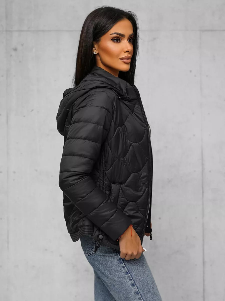 Juoda moteriška striukė Romin