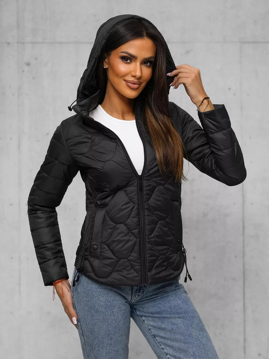 Juoda moteriška striukė Romin