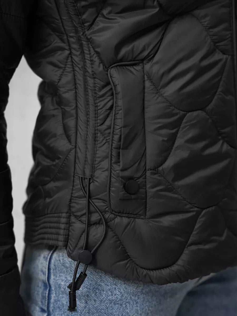 Juoda moteriška striukė Romin