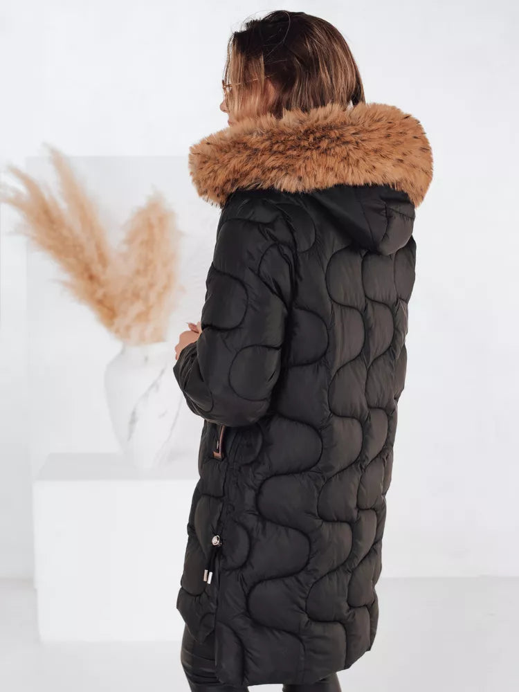 Moteriška žieminė juoda striukė Virel