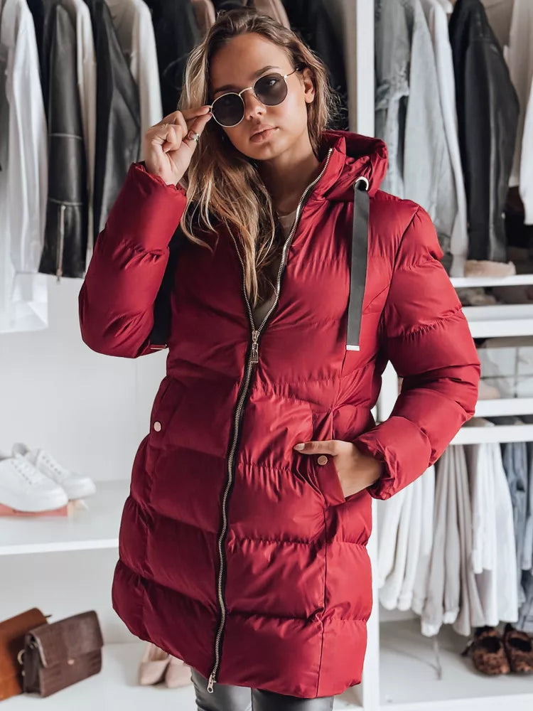 Moteriška žieminė bordo striukė Gabriel