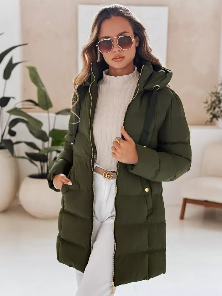 Moteriška žieminė chaki striukė Gabriel