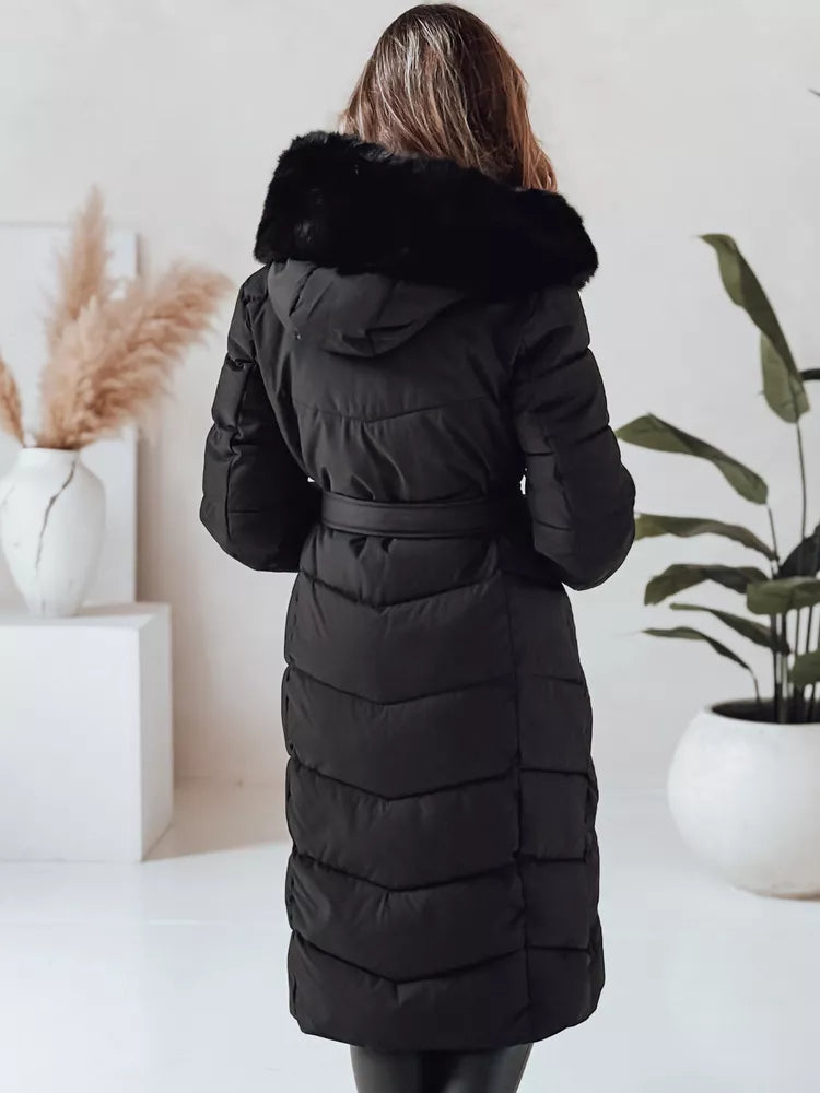 Moteriška dygsniuota juoda striukė Oris