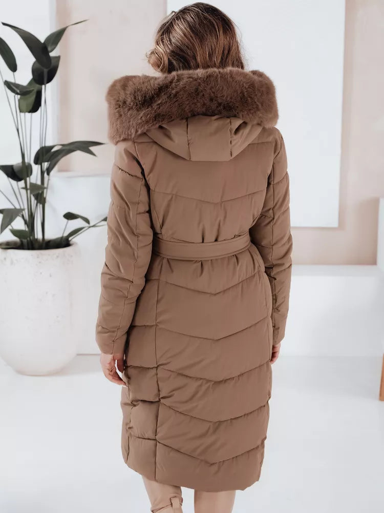 Moteriška dygsniuota ruda striukė Oris