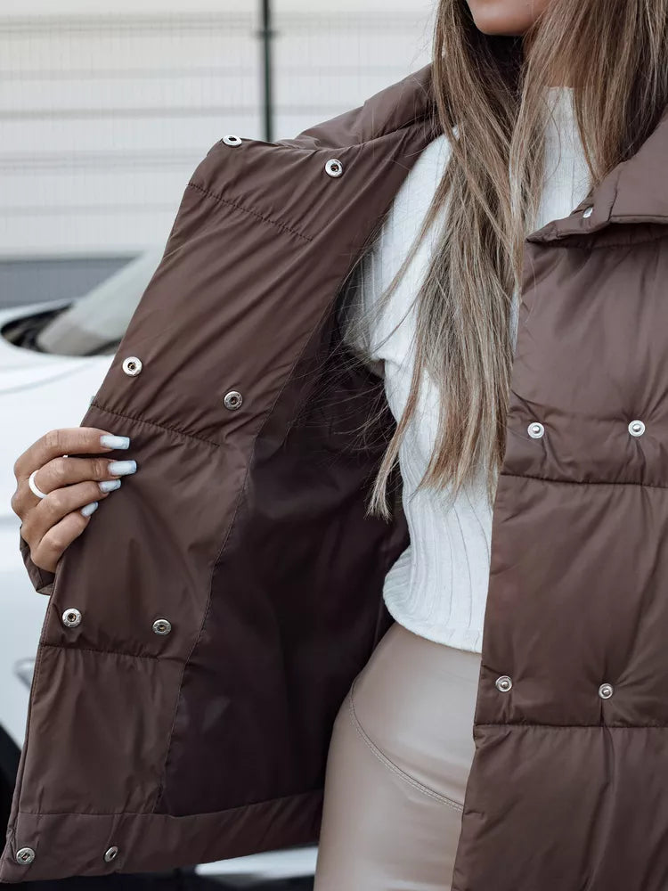 Moteriška žiemeinė rudos spalvos striukė Lari