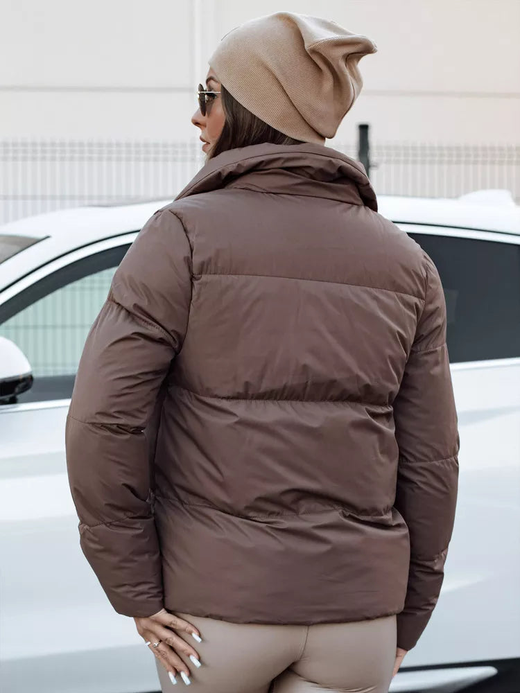 Moteriška žiemeinė rudos spalvos striukė Lari