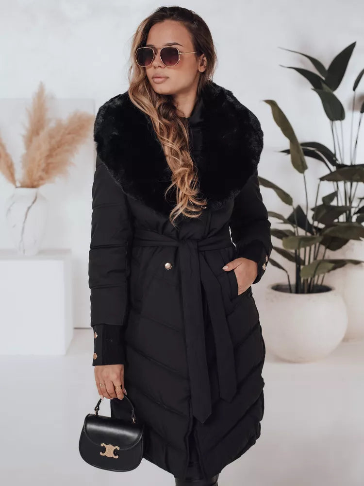 Moteriška žieminė juoda striukė Karlin