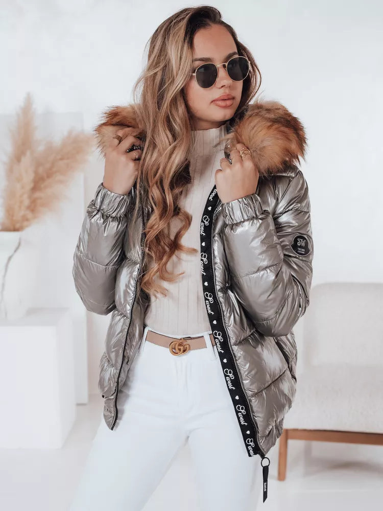 Moteriška blizgi pilka striukė Melani