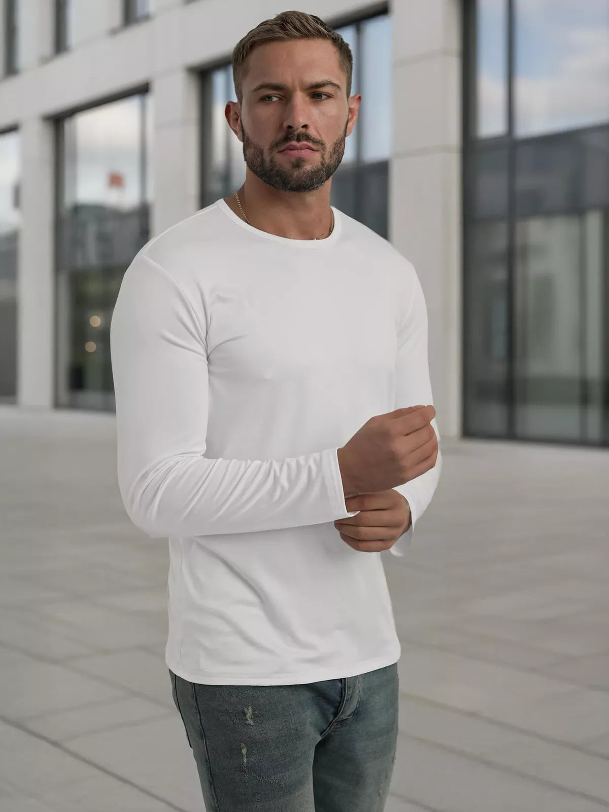 Vyriški balti marškinėliai Rojo