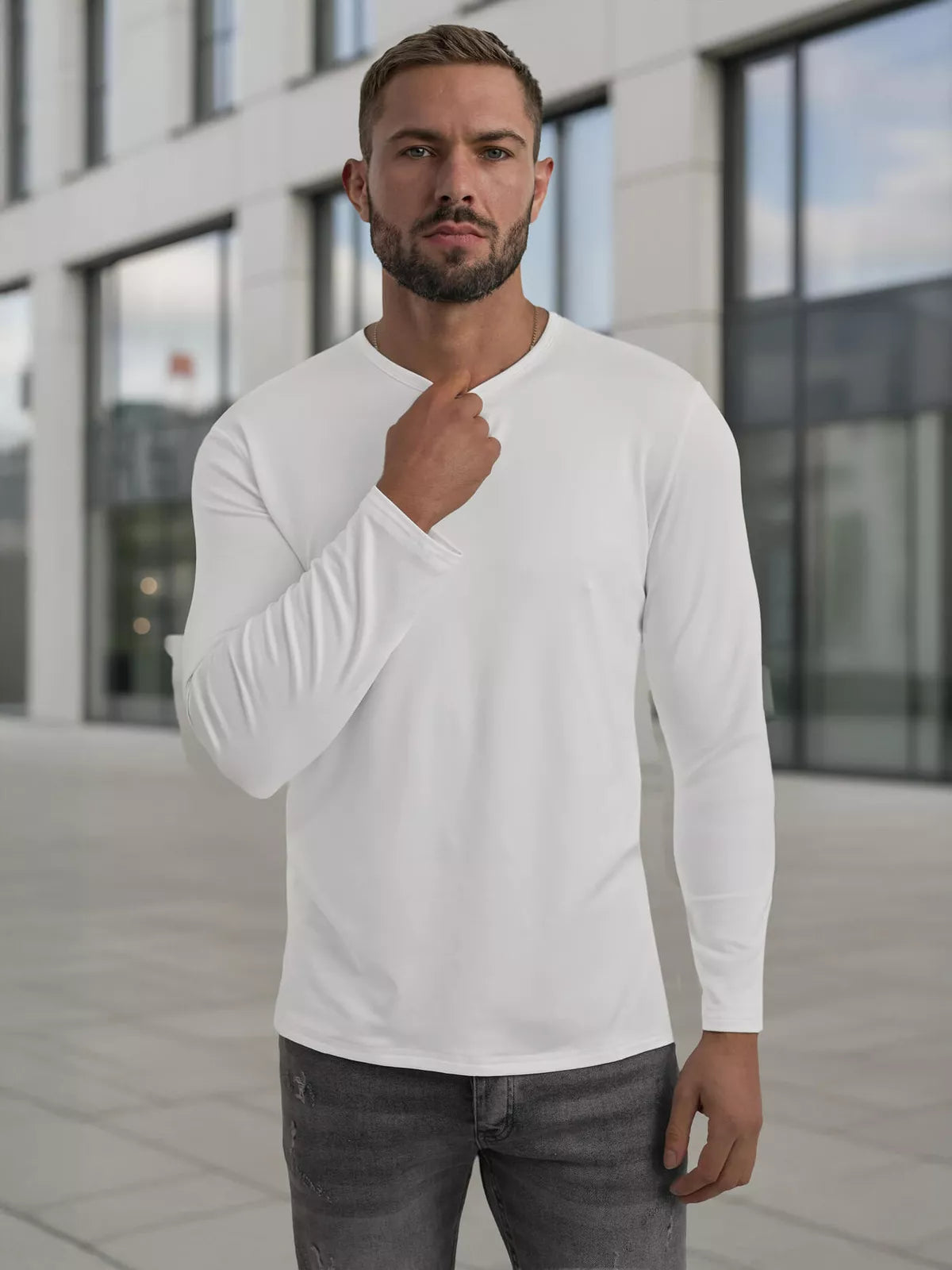 Vyriški balti marškinėliai Rojo