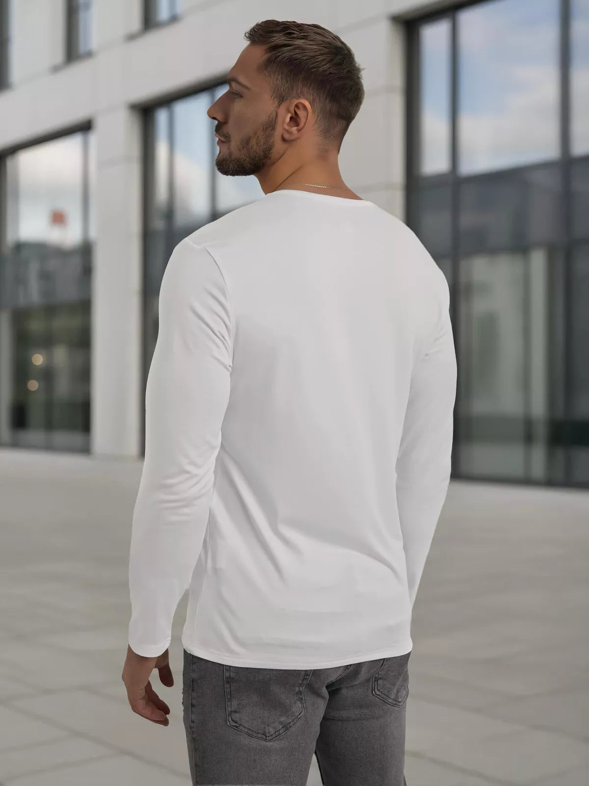 Vyriški balti marškinėliai Rojo