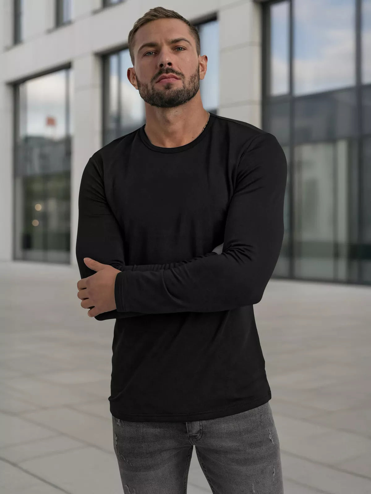 Vyriški juodi marškinėliai Rojo