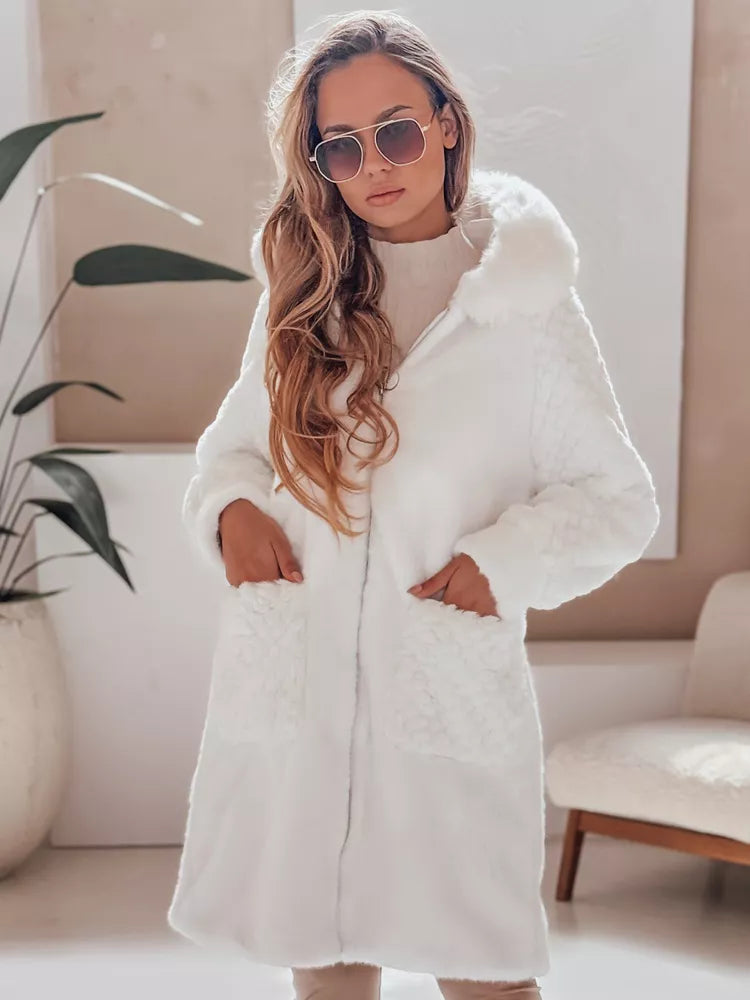 Moteriškas baltas paltas Modi