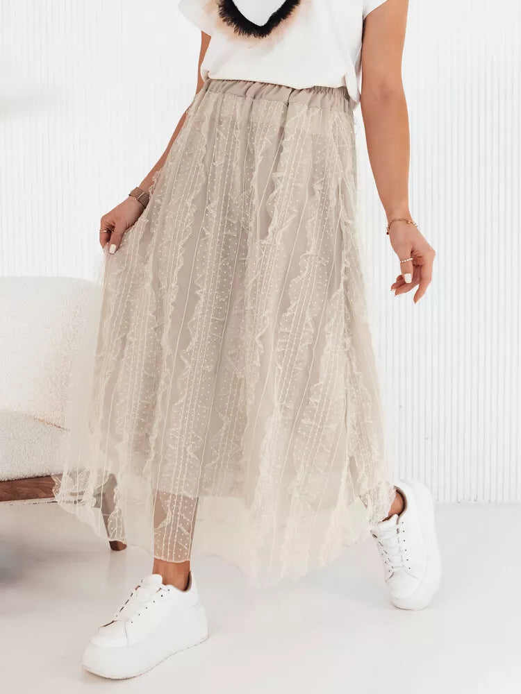 Moteriškas rusvas tulio sijonas Fliss