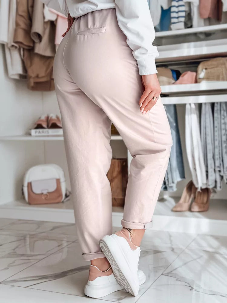 Moteriškos rožinės kelnės su diržu Tailandi