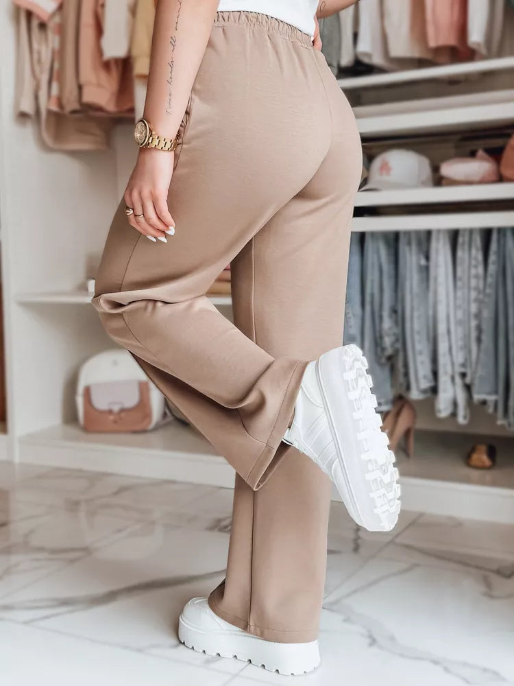 Moteriškos laisvalaikio kelnės rusvos spalvos Seni