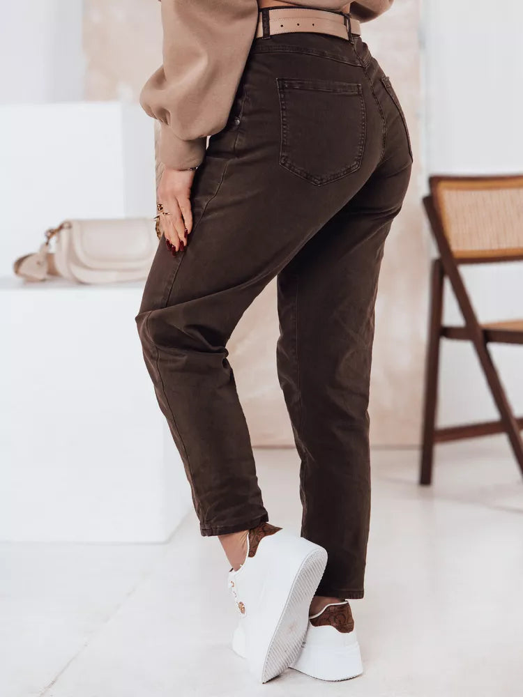 Moteriški juodos spalvos džinsai Evin