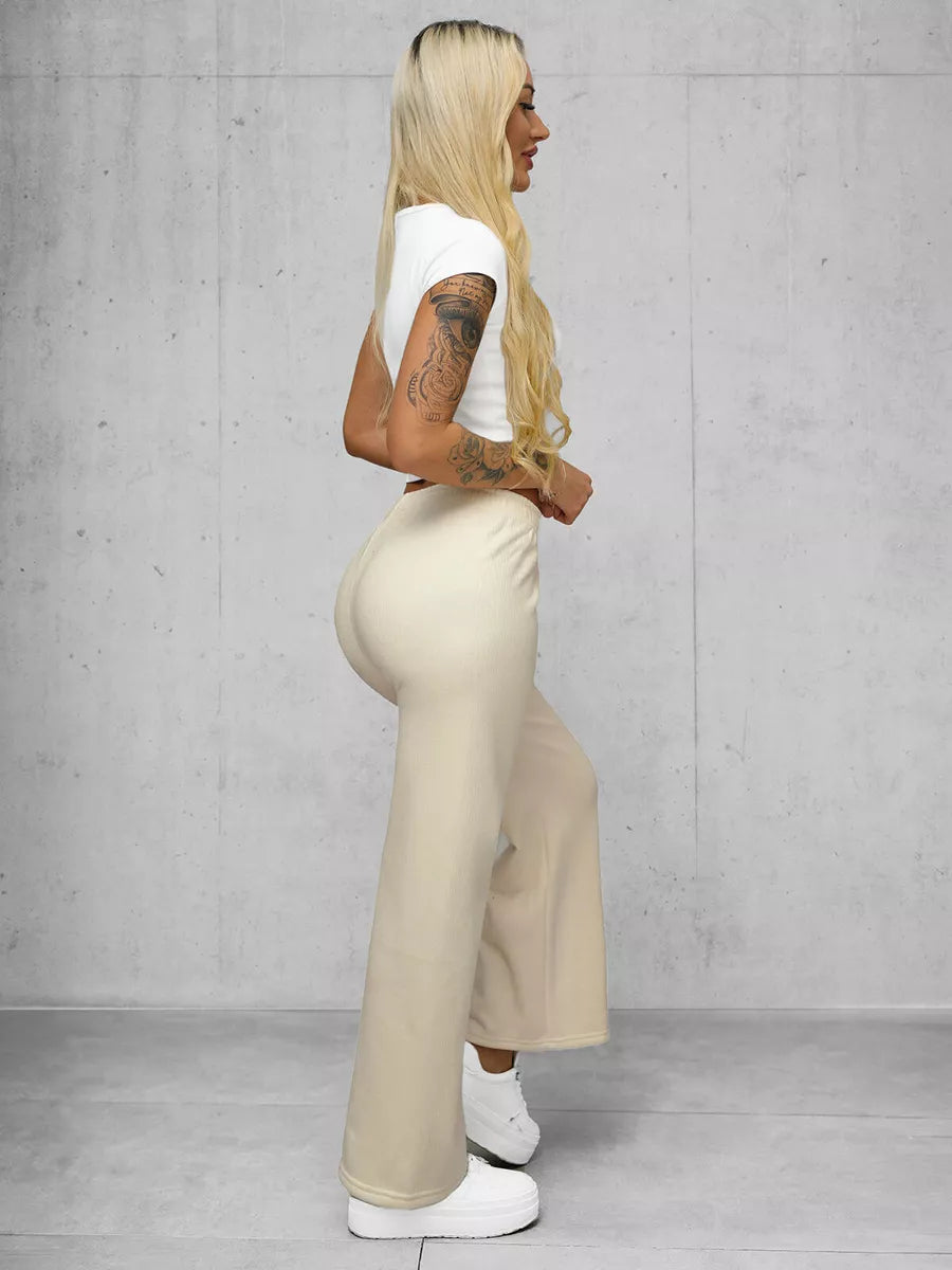 Moteriškos rusvos spalvos kelnės Vestin