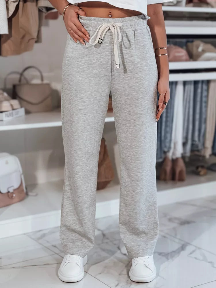 Moteriškos laisvalaikio pilkos kelnės Relax