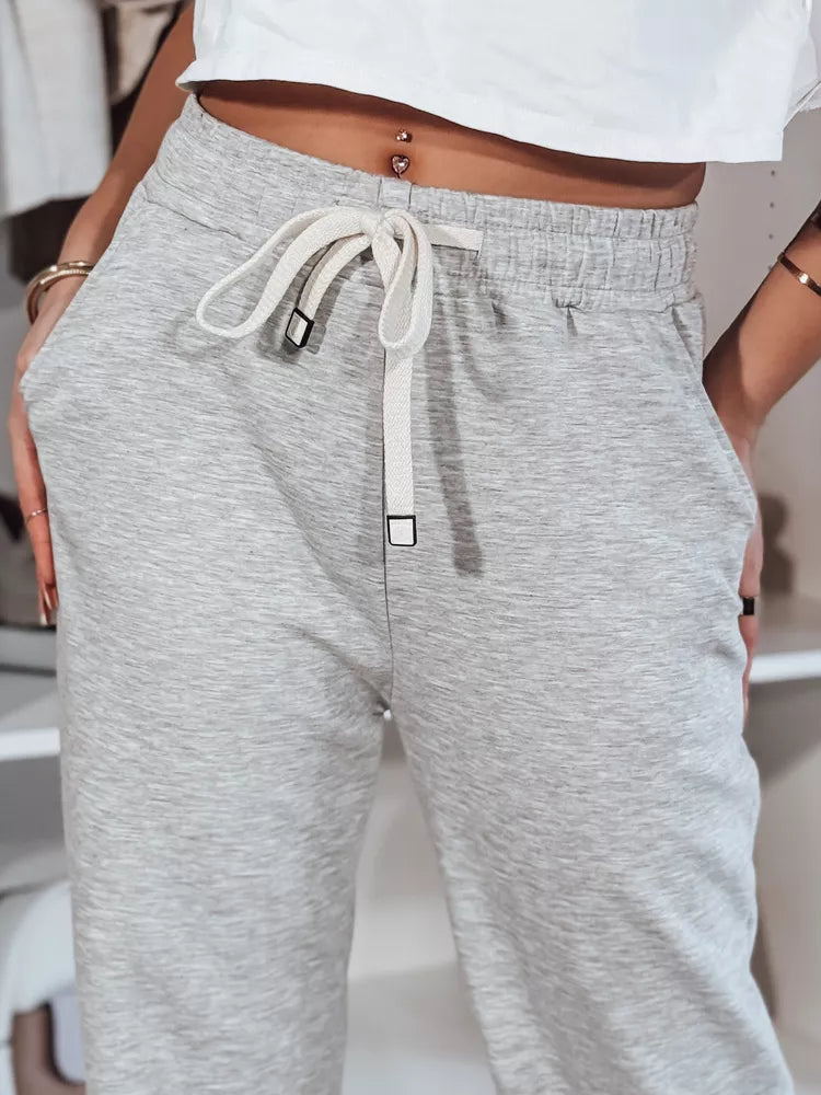 Moteriškos laisvalaikio pilkos kelnės Relax