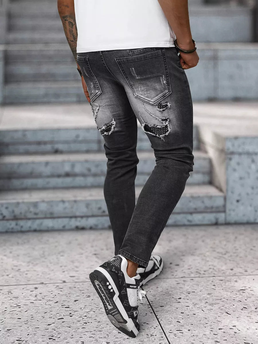 Vyriški juodi džinsai Monte