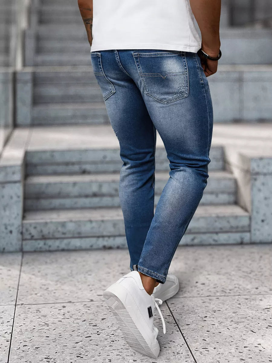 Vyriški mėlyni džinsai Monter