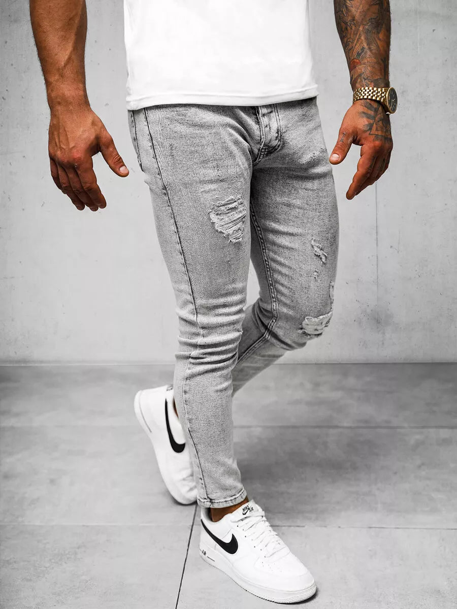 Vyriški pilki džinsai Lesin