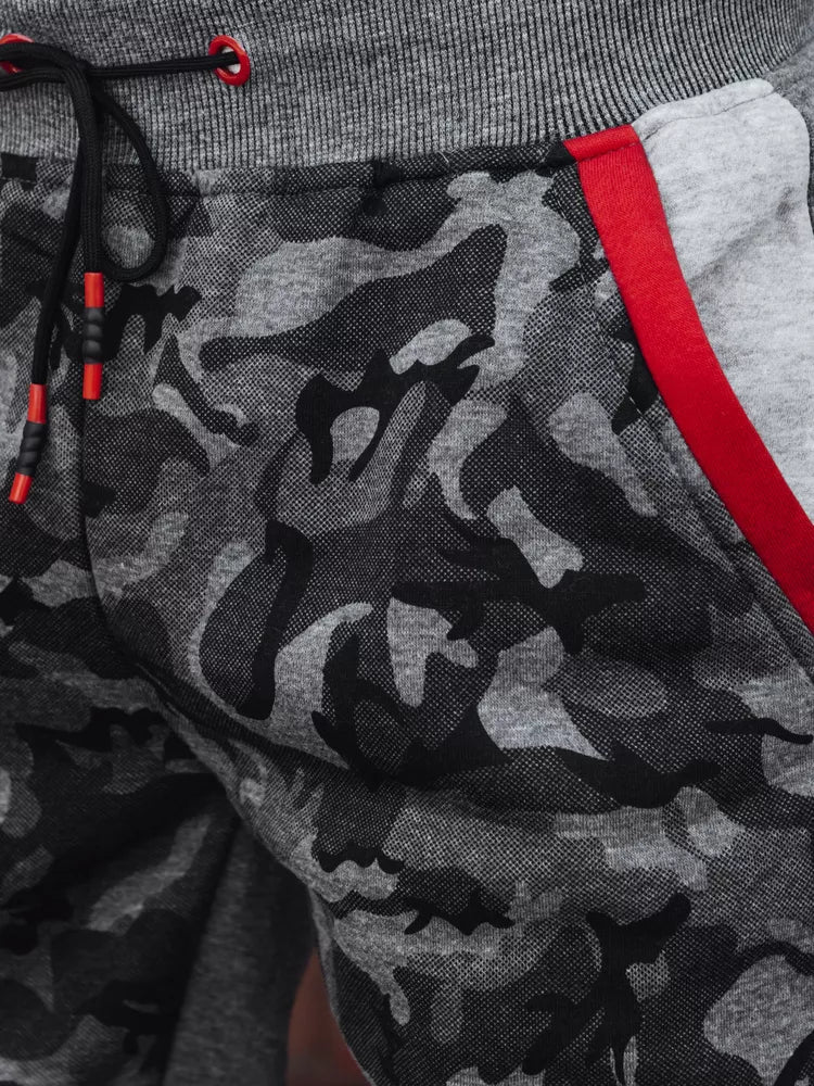 Vyriškos tamsiai pilkos laisvalaikio kelnės Army