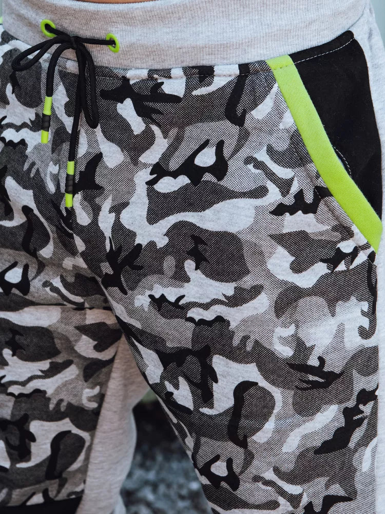 Vyriškos šviesiai pilkos laisvalaikio kelnės Army