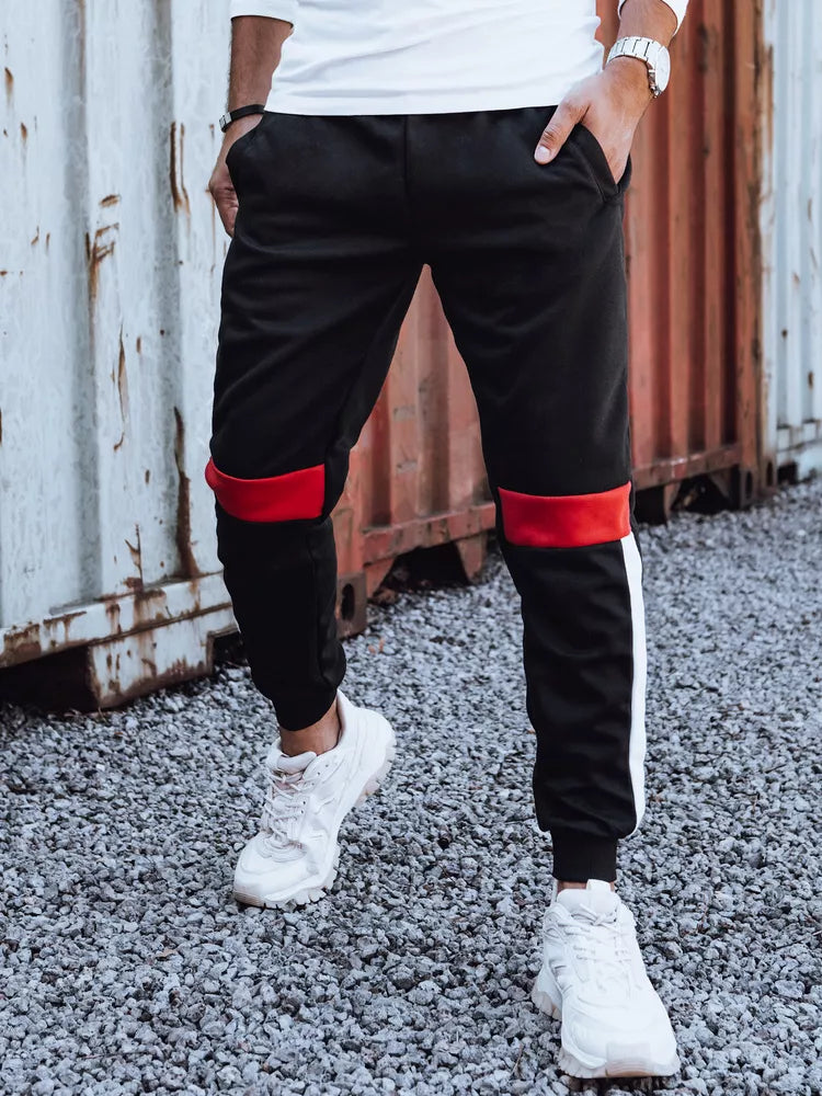 Vyriškos juodos laisvalaikio kelnės Edma