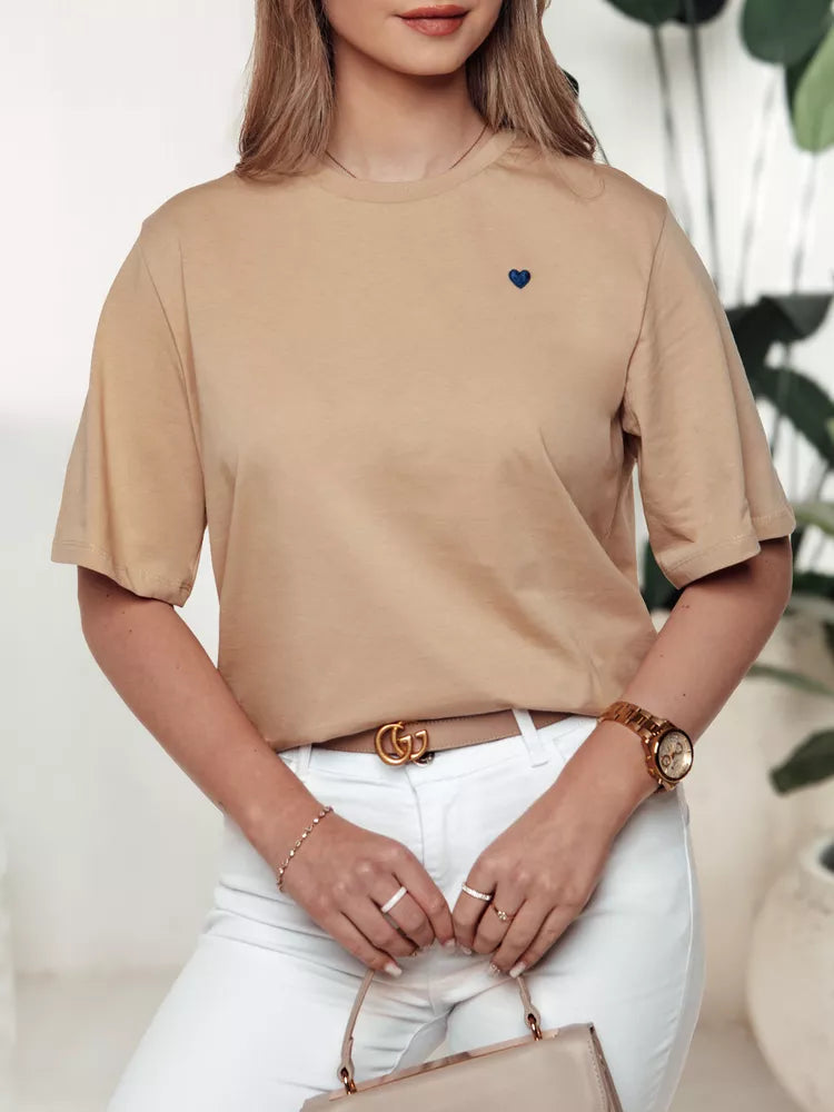 Moteriški rusvi marškinėliai Mila