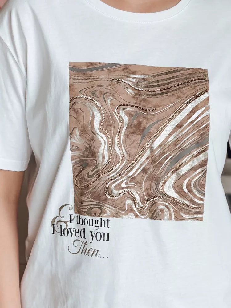 Moteriški balti marškinėliai Nivi