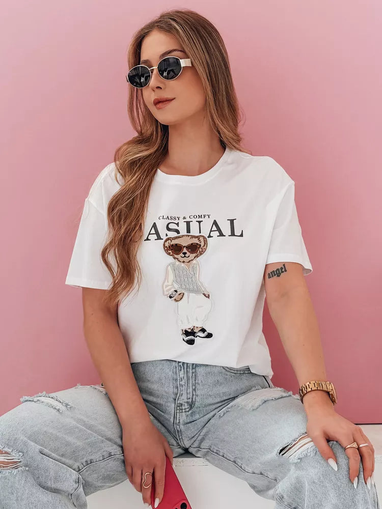 Moteriški juodi marškinėliai Classy