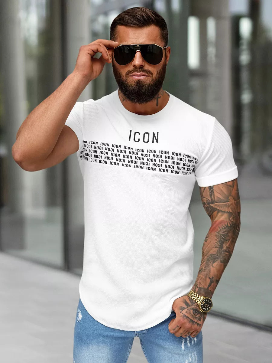 Vyrški balti marškinėliai Icon2