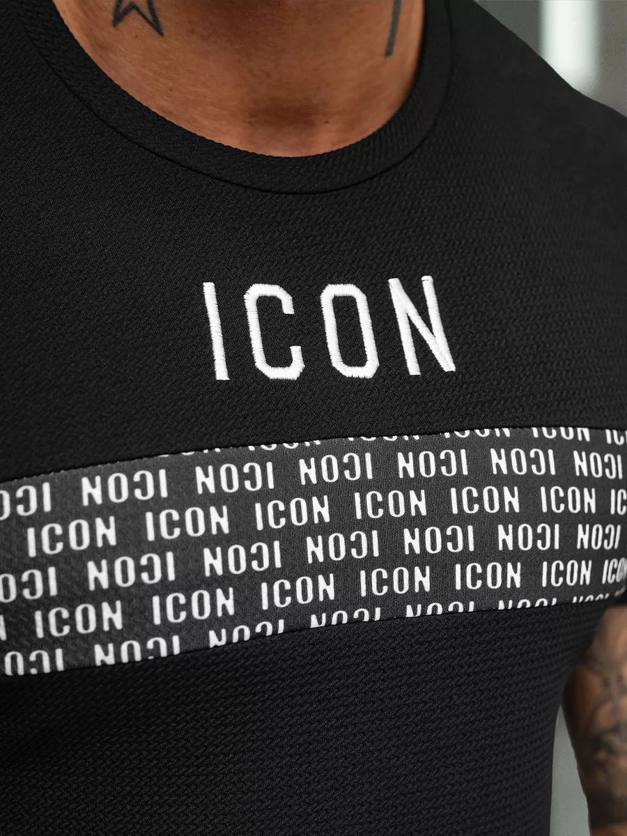 Vyrški juodi marškinėliai Icon2