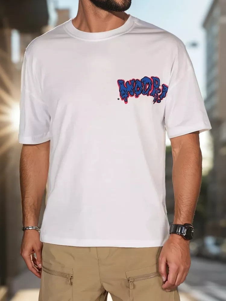 Vyriški balti marškinėliai Woops