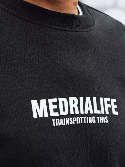 Vyriškas juodas džemperis Medrialife
