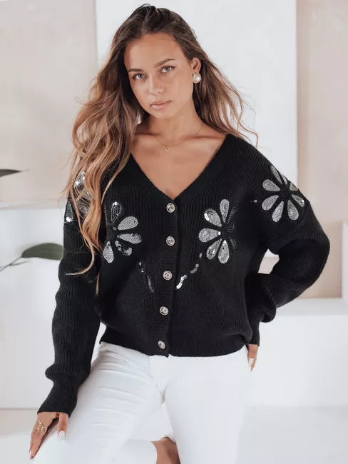 Moteriškas juodas megztinis Kerinda