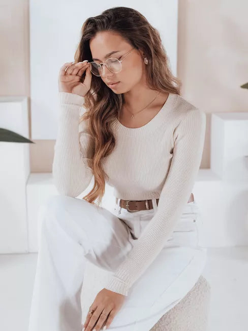 Moteriškas baltas megztinis Gino